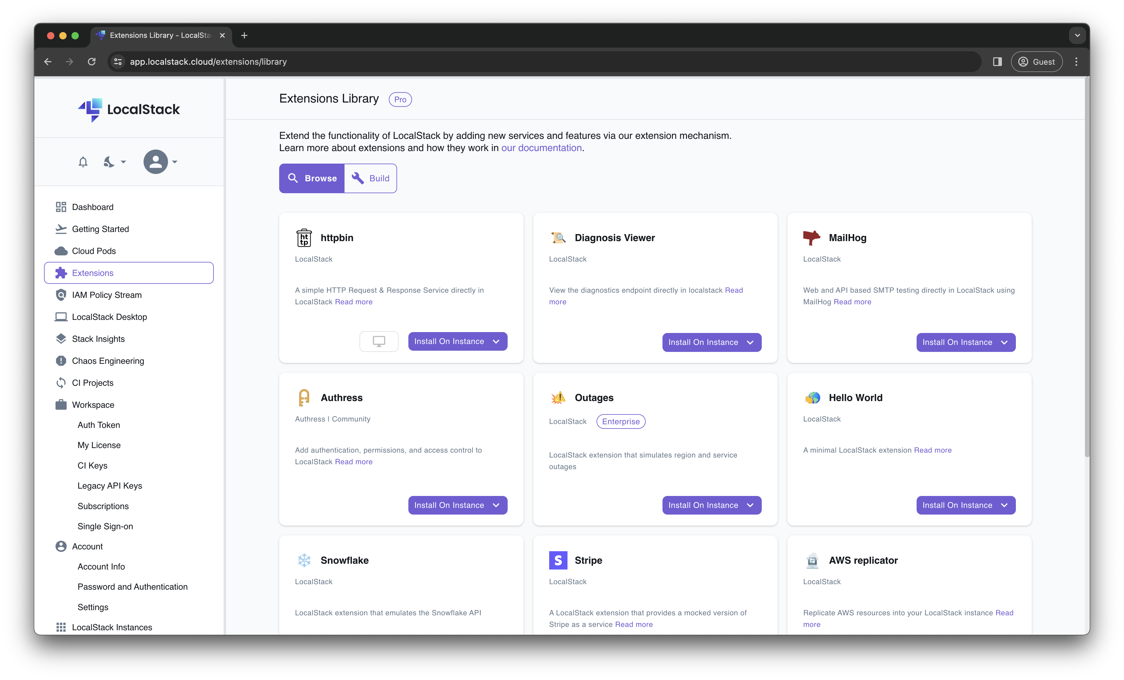 Extensions Library