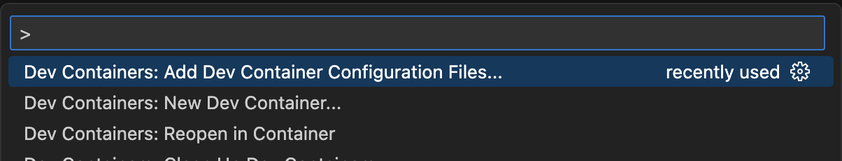 Add Dev Container configuration file